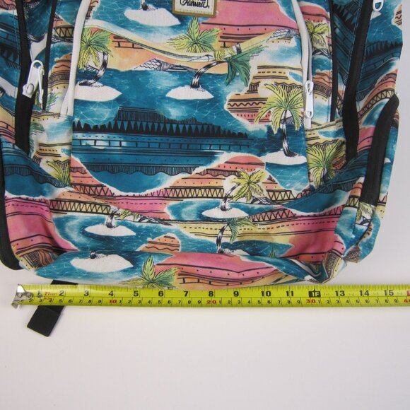 DaKine Hawaii Palm Trees Blue Multi Color Backpack - GUC - Picture 10 of 11